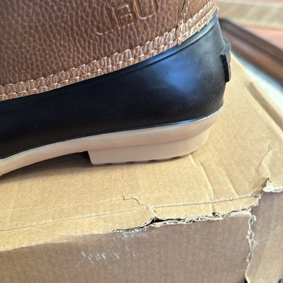 JBU by Jambu Mens Maine Faux Leather Outdoor Rain Boots Tan 12 Medium  brand new - Picture 5 of 7